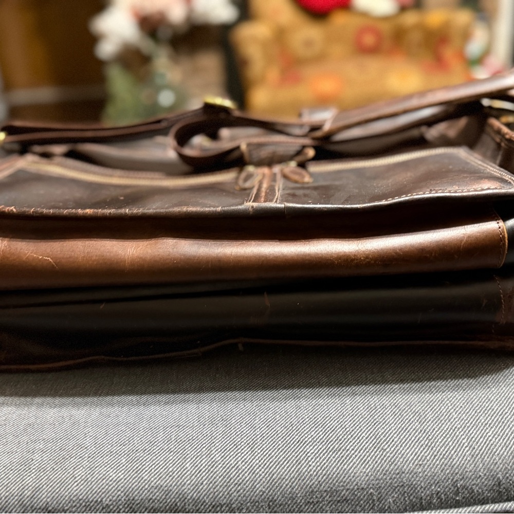 Leather Briefcase - Picture 11 of 12